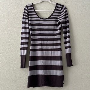 Derek Heart Striped Dress